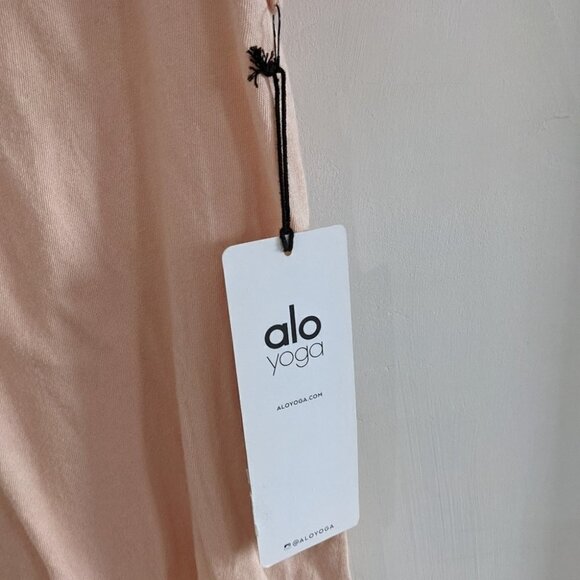 NWT Alo Yoga | Playa Scoop-Neck Tee In Nectar - Picture 7 of 10